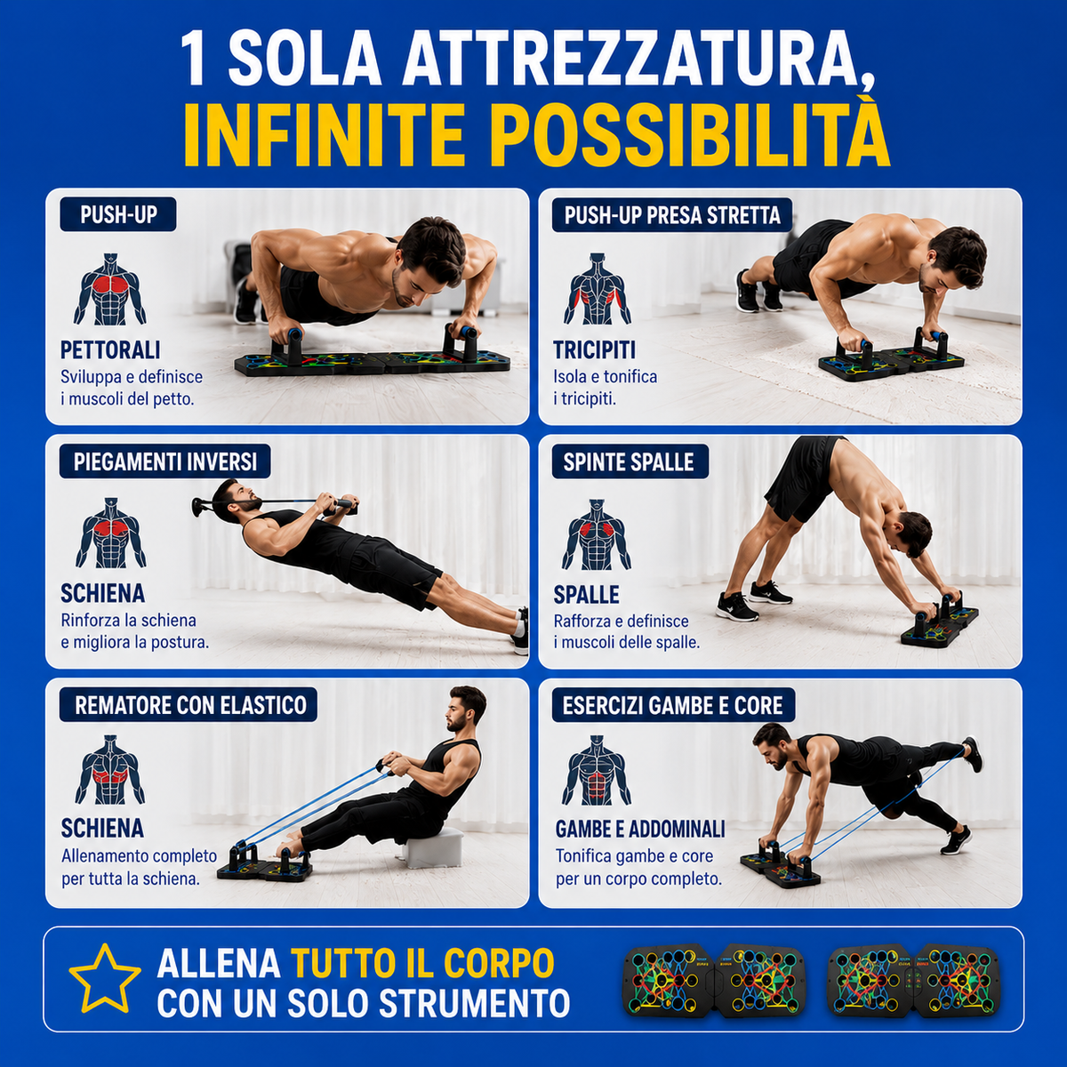 PUSHIFY™ - l'allenamento senza complicazioni